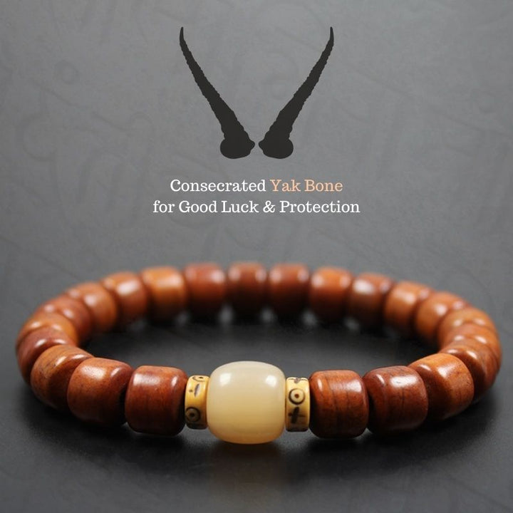 Tibetan Yak Bone Protection Bracelet - For Protection & Strength