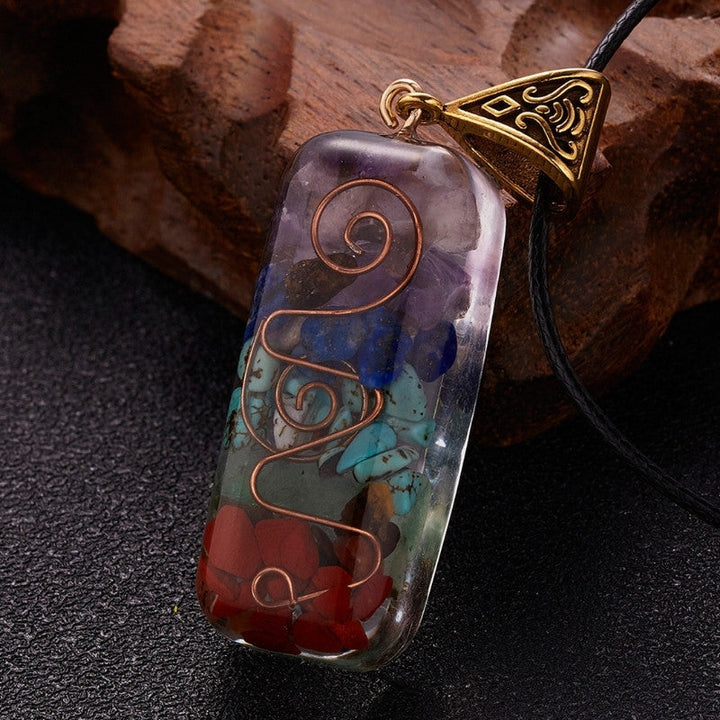 7 Chakra Orgone Necklace - Energy Healing & EMF Protection