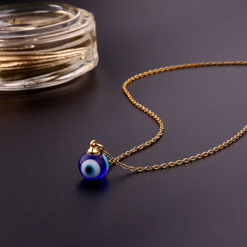 Blue Evil Eye Protection Necklace