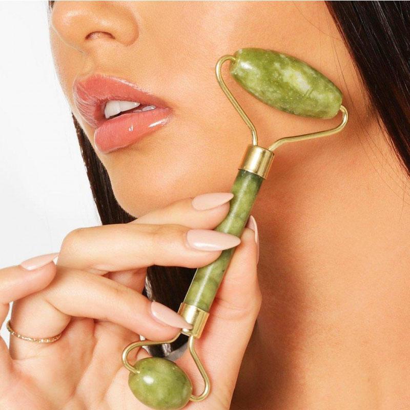 Green Jade Roller - Double Face Massager