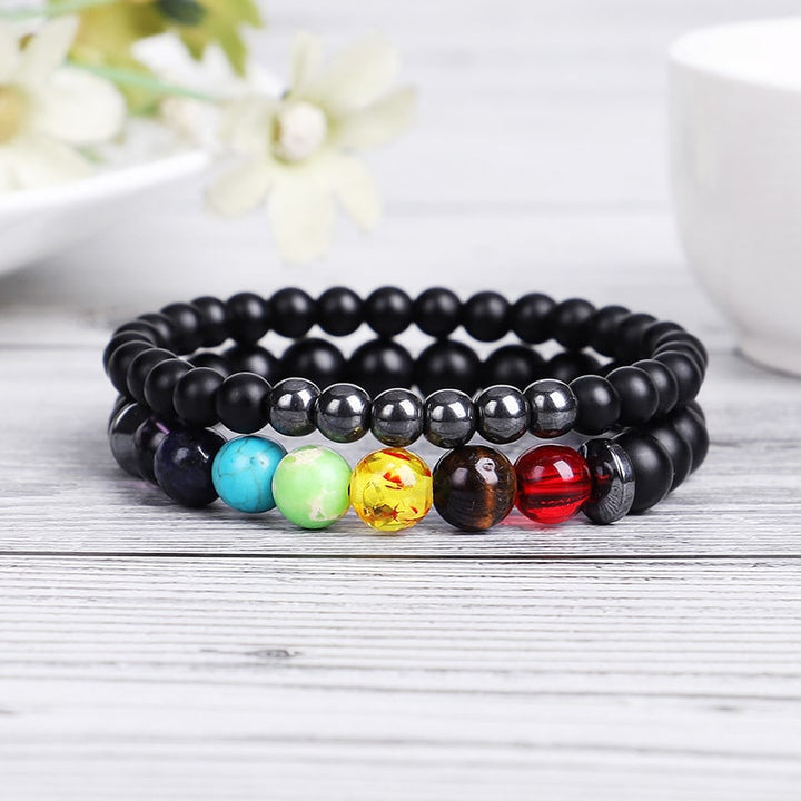 Hematite Chakra Bracelet Set - Inspire Wellness & Health