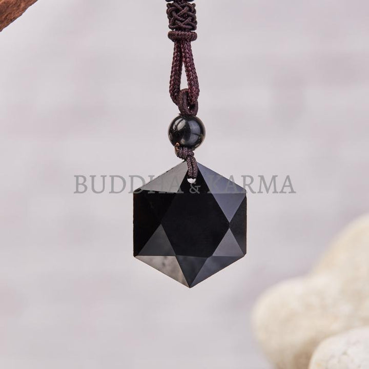 Black Obsidian Talisman - Necklace for Protection