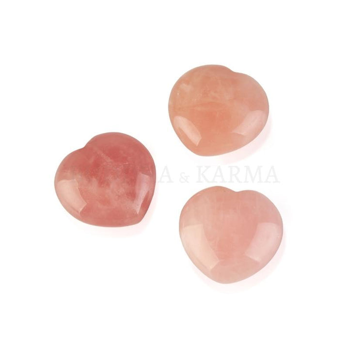 Rose Quartz Heart-Shaped Love Crystals - Love & Romance