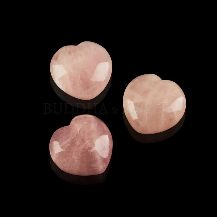 Rose Quartz Heart-Shaped Love Crystals - Love & Romance