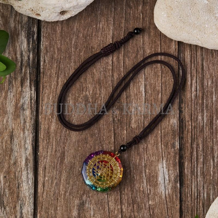 Chakra Orgonite Necklace - Balances Orgone Energy & EMF Protection