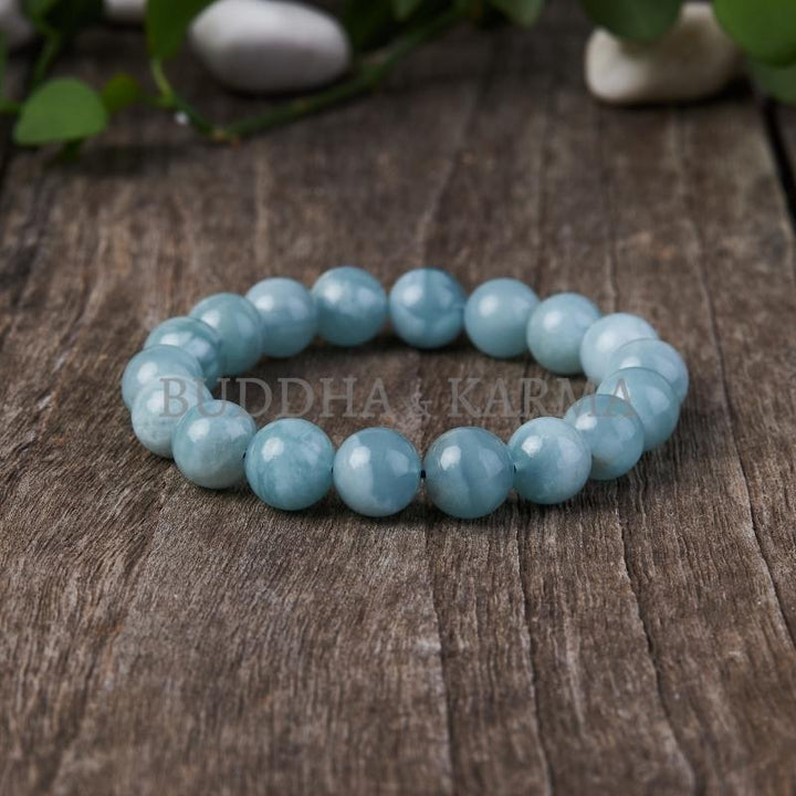 Blue Aquamarine Calming Bracelet - Grounding & Soothing