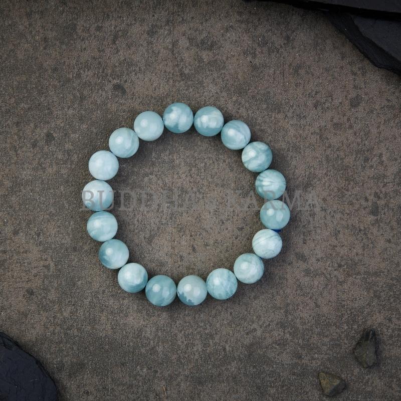 Blue Aquamarine Calming Bracelet - Grounding & Soothing