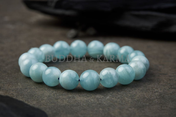 Blue Aquamarine Calming Bracelet - Grounding & Soothing