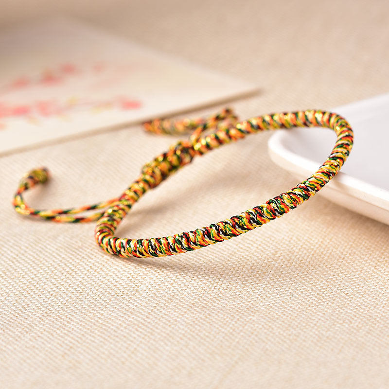 Tibetan Buddhist Knot Lucky Rope Bracelet