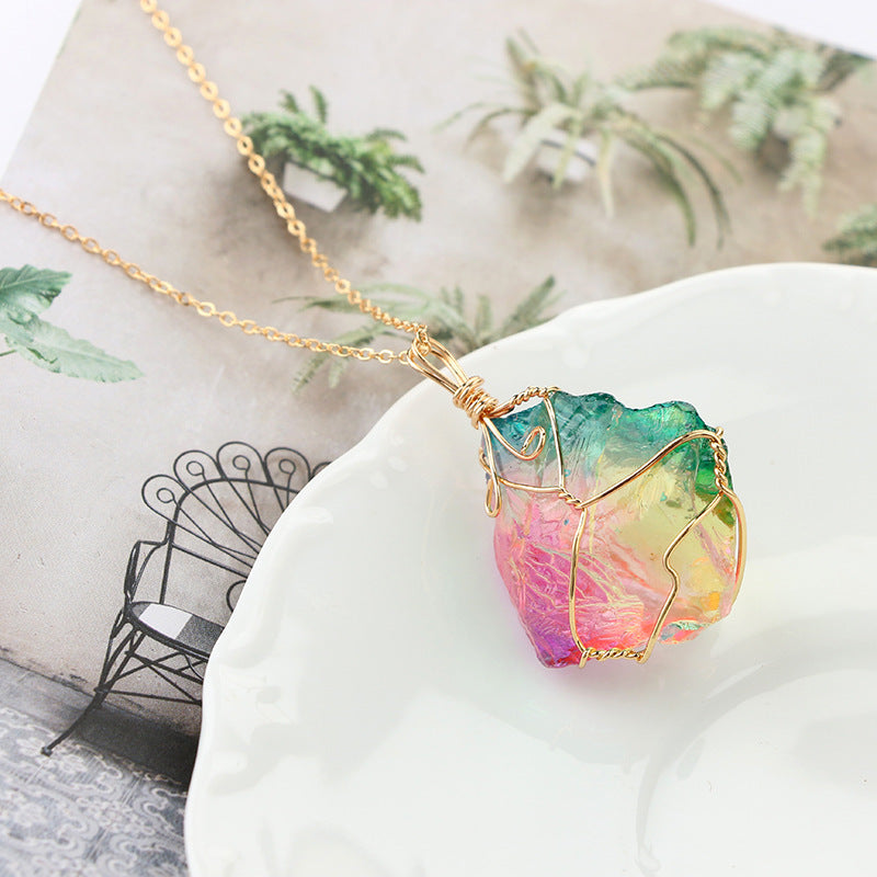 Watermelon Tourmaline Necklace