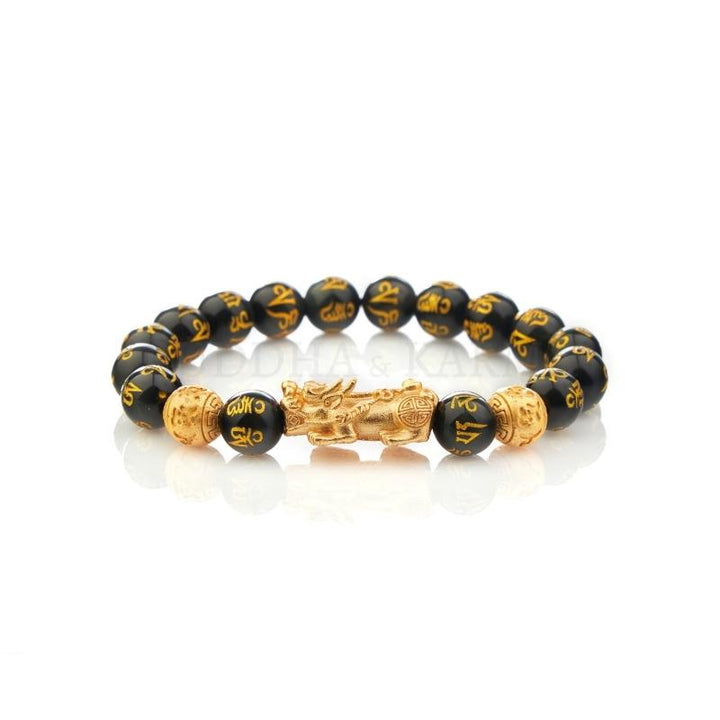 Feng Shui Pixiu Black Obsidian Wealth Bracelet - Attract Wealth