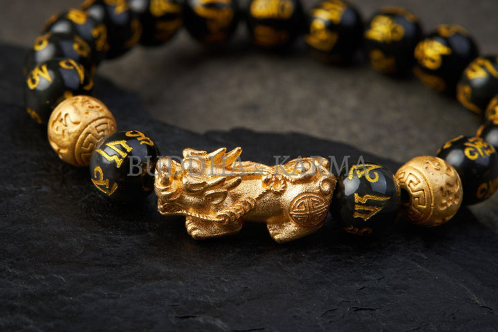 Feng Shui Pixiu Black Obsidian Wealth Bracelet - Attract Wealth