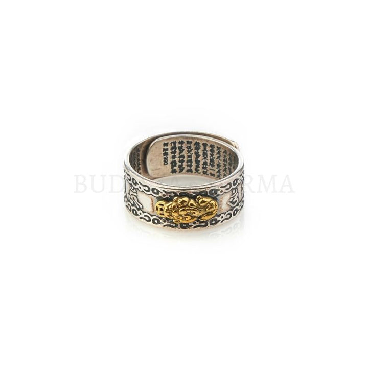 Feng Shui Pixiu Mantra Ring - Wealth & Protection