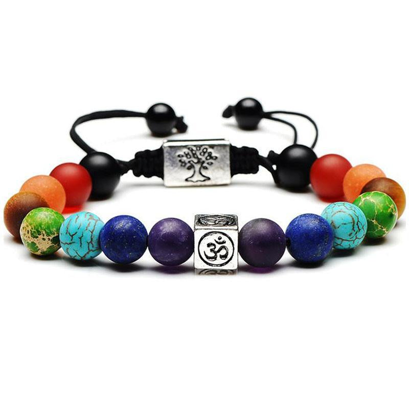 Om Chakra Tree of Life Bracelet